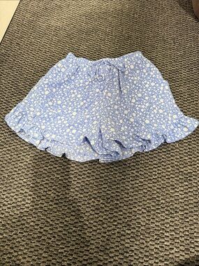 Sienna Sky Light Blue Floral Ruffle Skort
